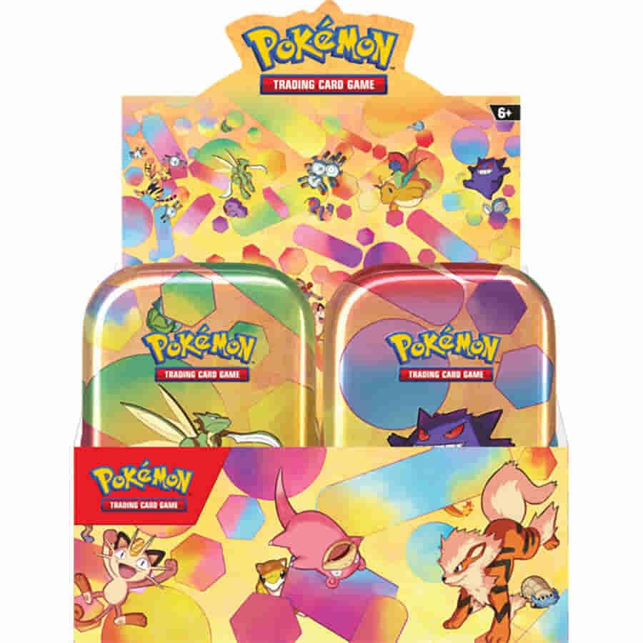 Pokemon 151 Collection Mini Tin 10ct Display Sealed Case - Preorder