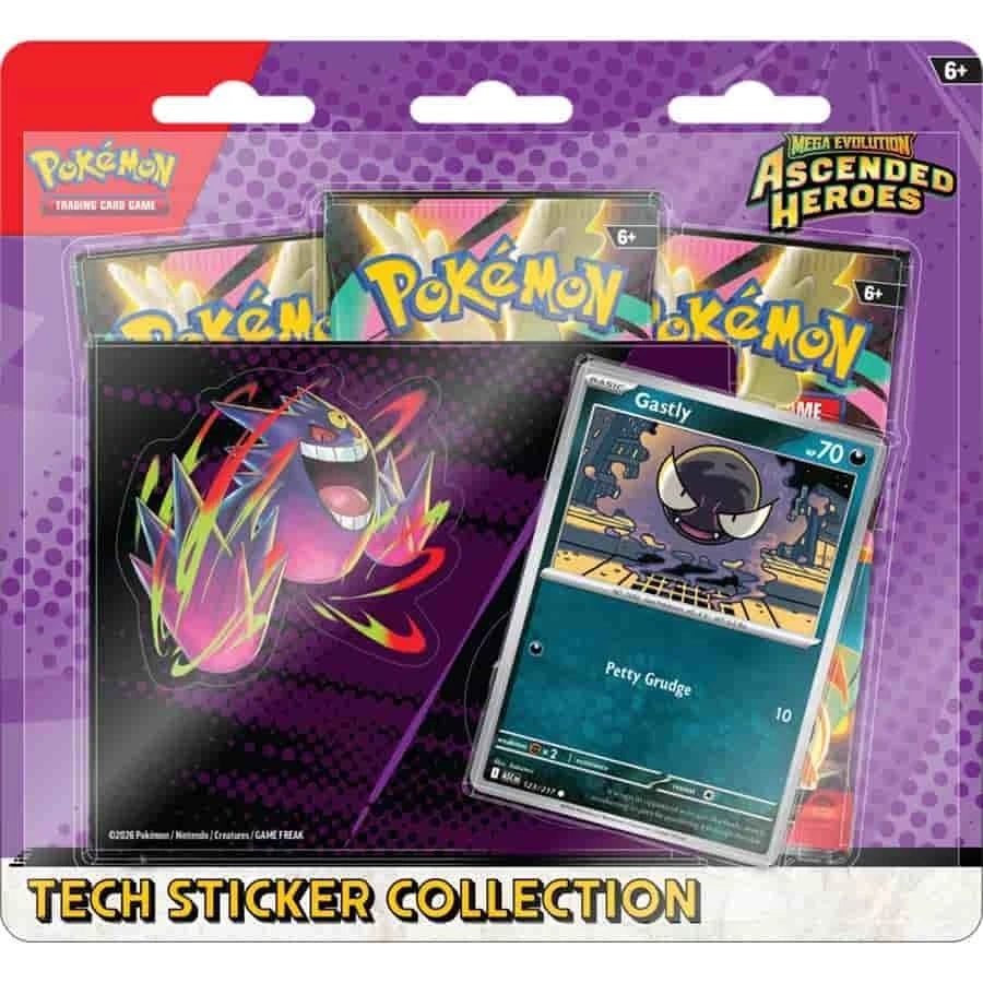 Pokémon Ascended Heroes Tech Sticker Collection 12ct Case - Wave 1 PREORDER