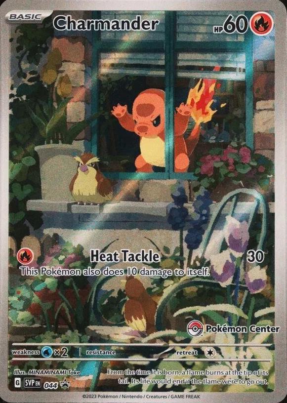 Pokémon Center Exclusive Charmander SVP #044 - Scarlet & Violet Promo Card