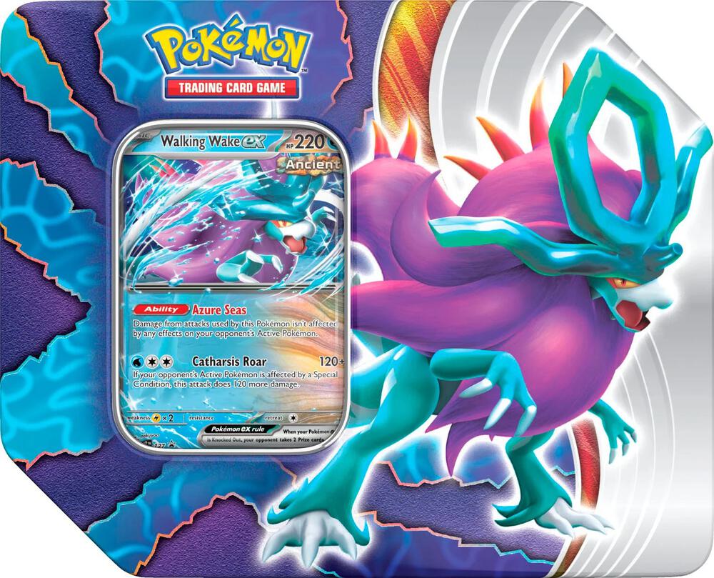 Pokémon TCG: Paradox Clash Tin (Walking Wake ex)
